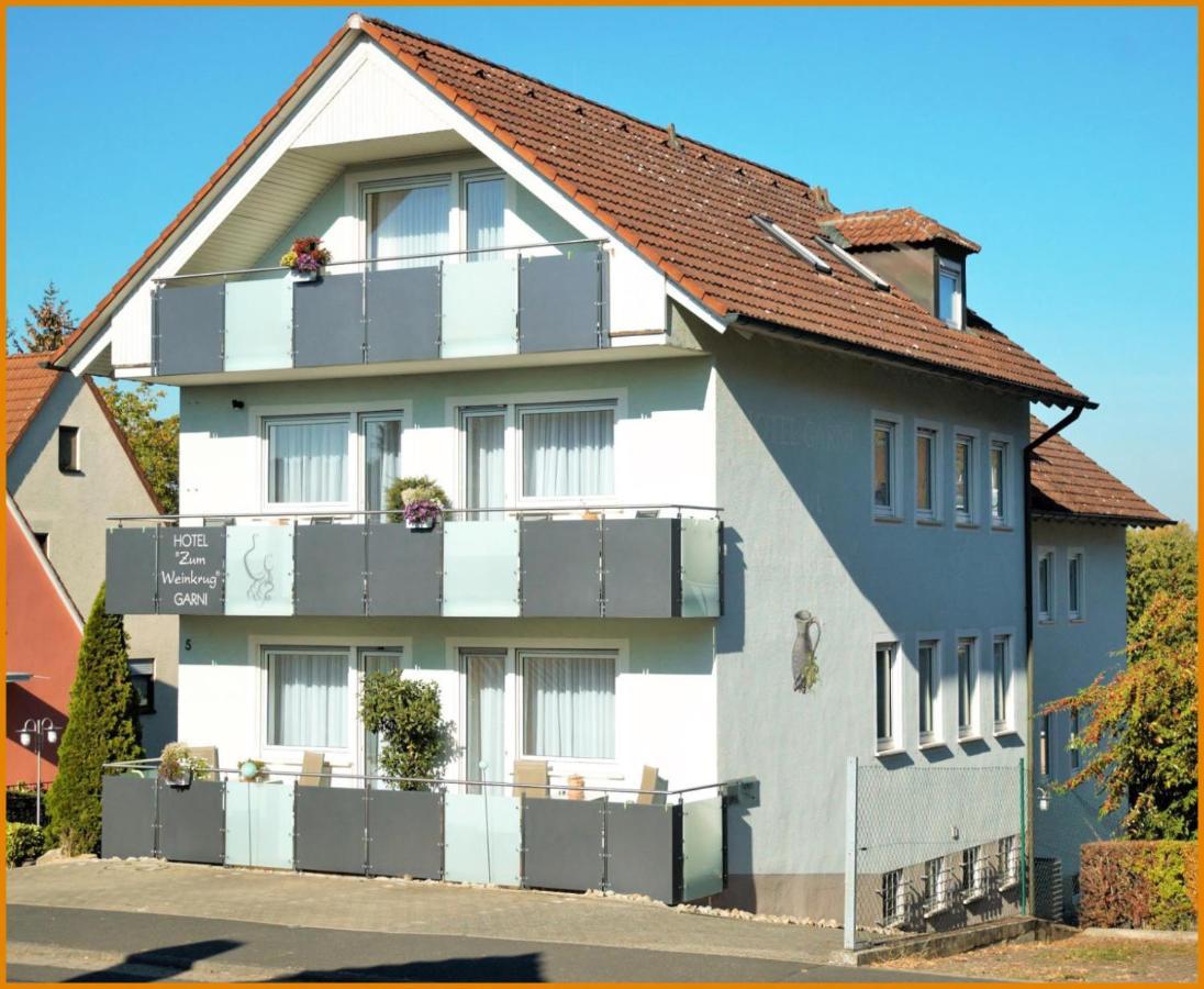 Hotel-Garni 'Zum Weinkrug' Sommerhausen Esterno foto